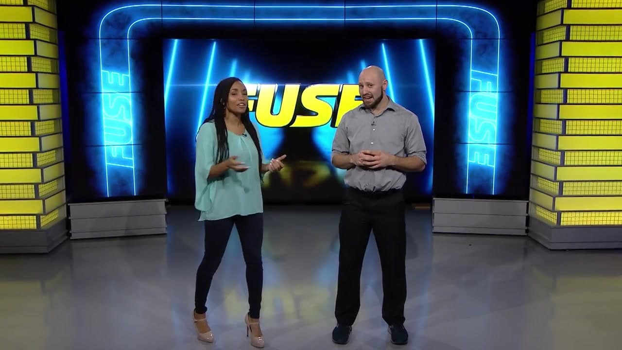 FUSE hosts on an ESPN+ studio set